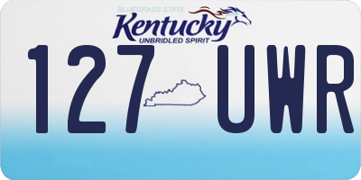 KY license plate 127UWR
