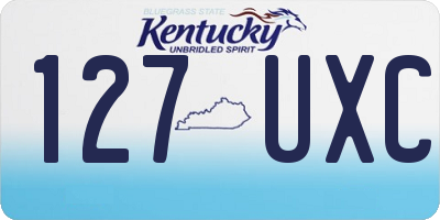 KY license plate 127UXC