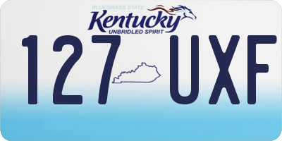 KY license plate 127UXF