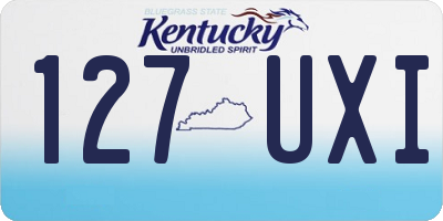 KY license plate 127UXI