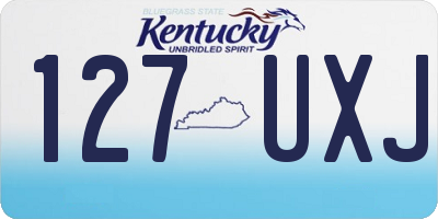 KY license plate 127UXJ