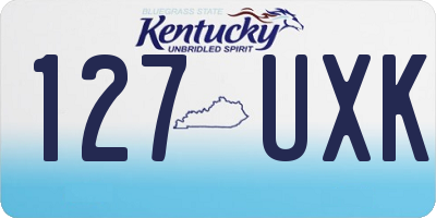 KY license plate 127UXK