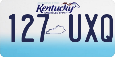 KY license plate 127UXQ