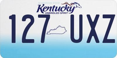 KY license plate 127UXZ