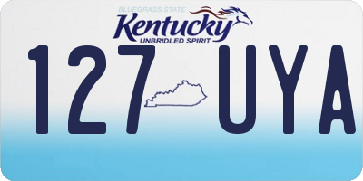 KY license plate 127UYA
