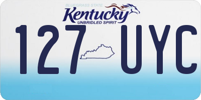 KY license plate 127UYC