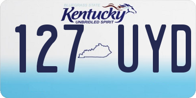 KY license plate 127UYD