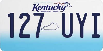 KY license plate 127UYI