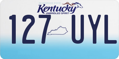 KY license plate 127UYL