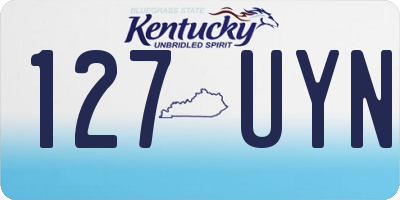 KY license plate 127UYN