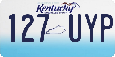 KY license plate 127UYP
