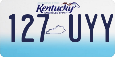 KY license plate 127UYY