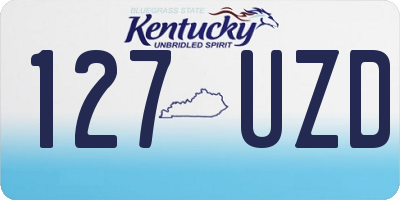 KY license plate 127UZD