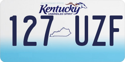 KY license plate 127UZF