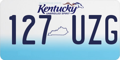 KY license plate 127UZG
