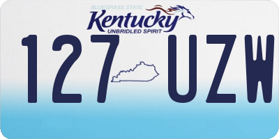 KY license plate 127UZW