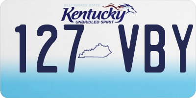 KY license plate 127VBY
