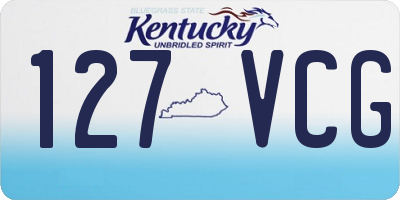 KY license plate 127VCG