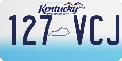 KY license plate 127VCJ
