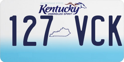 KY license plate 127VCK