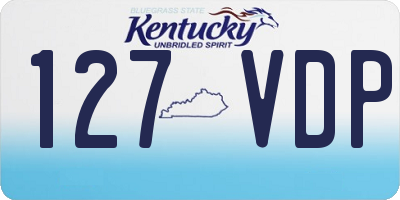 KY license plate 127VDP