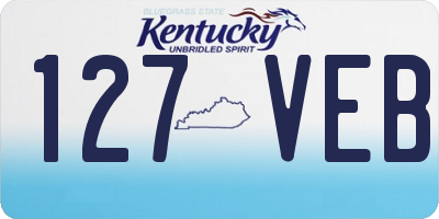 KY license plate 127VEB