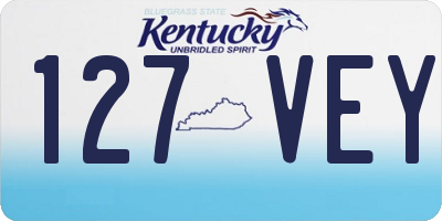 KY license plate 127VEY