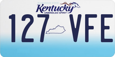 KY license plate 127VFE