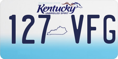 KY license plate 127VFG