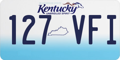 KY license plate 127VFI