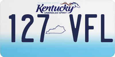 KY license plate 127VFL