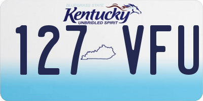 KY license plate 127VFU