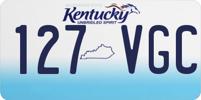 KY license plate 127VGC