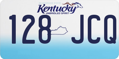 KY license plate 128JCQ