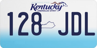 KY license plate 128JDL