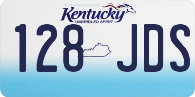 KY license plate 128JDS