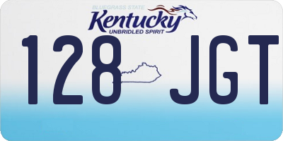 KY license plate 128JGT