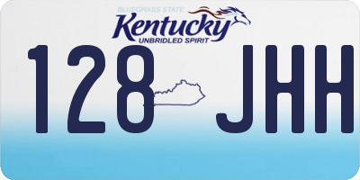 KY license plate 128JHH