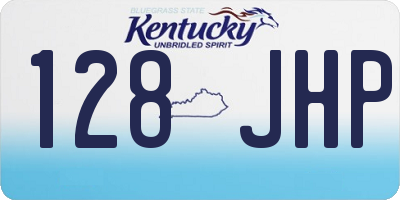 KY license plate 128JHP