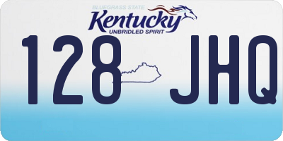 KY license plate 128JHQ