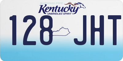 KY license plate 128JHT