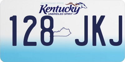 KY license plate 128JKJ