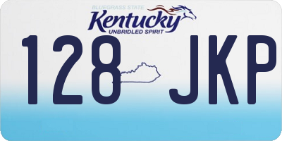 KY license plate 128JKP