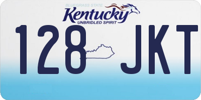 KY license plate 128JKT
