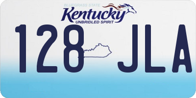 KY license plate 128JLA