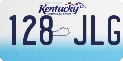 KY license plate 128JLG