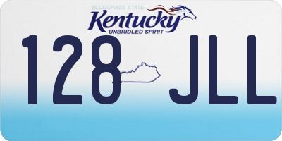 KY license plate 128JLL