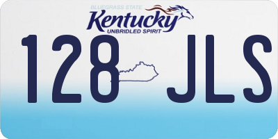 KY license plate 128JLS