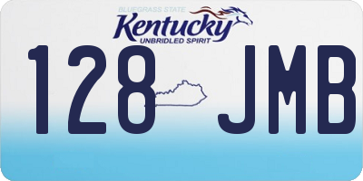 KY license plate 128JMB