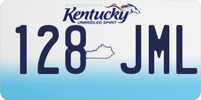 KY license plate 128JML